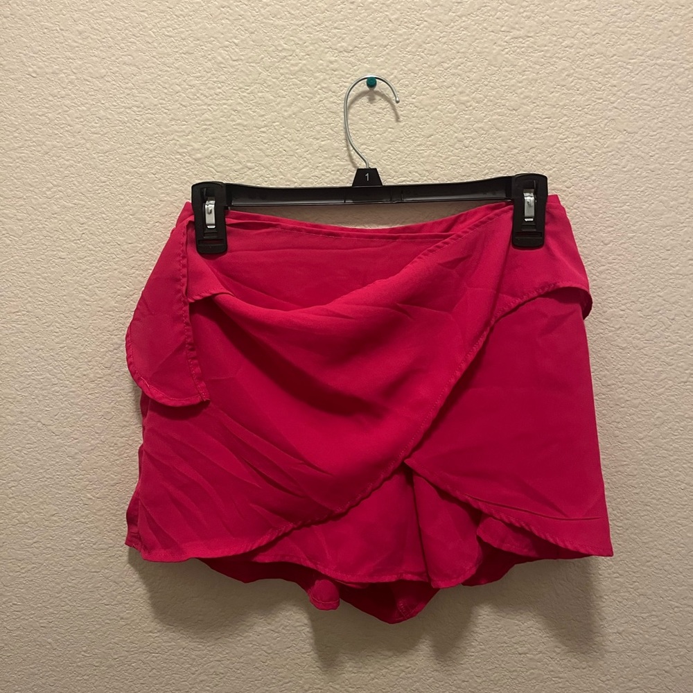 Hot Pink Wrap-around Skort
